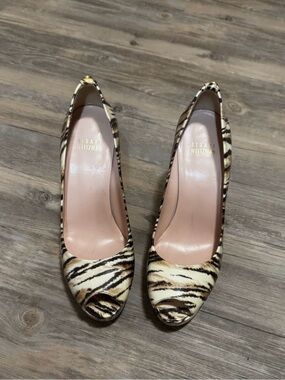 Stuart Weitzman open-toe platform pumps